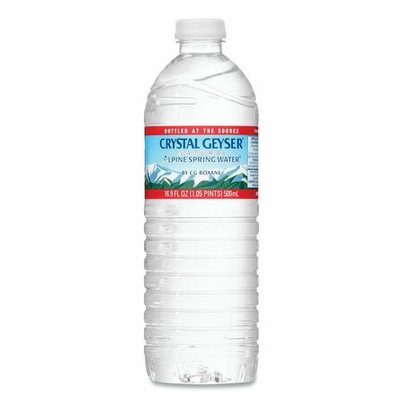 CRYSTAL GEYSER Natural Alpine Spring Water, 16.9 oz Bottle, 35PK 35001 W/DEP
